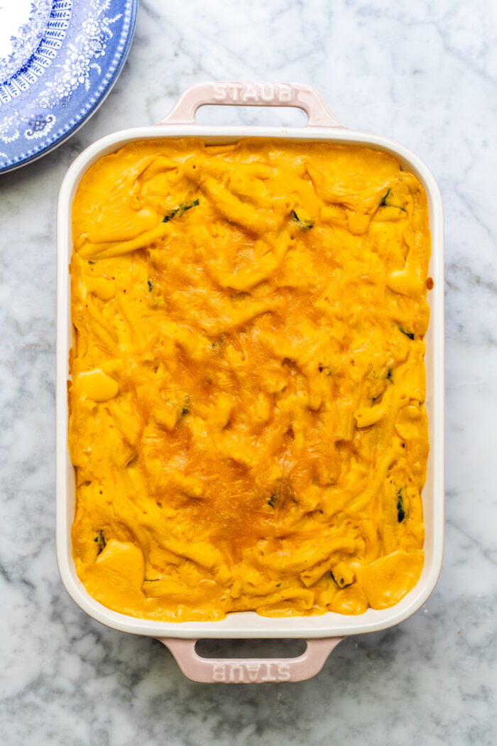 butternut squash Mac and cheese after baking