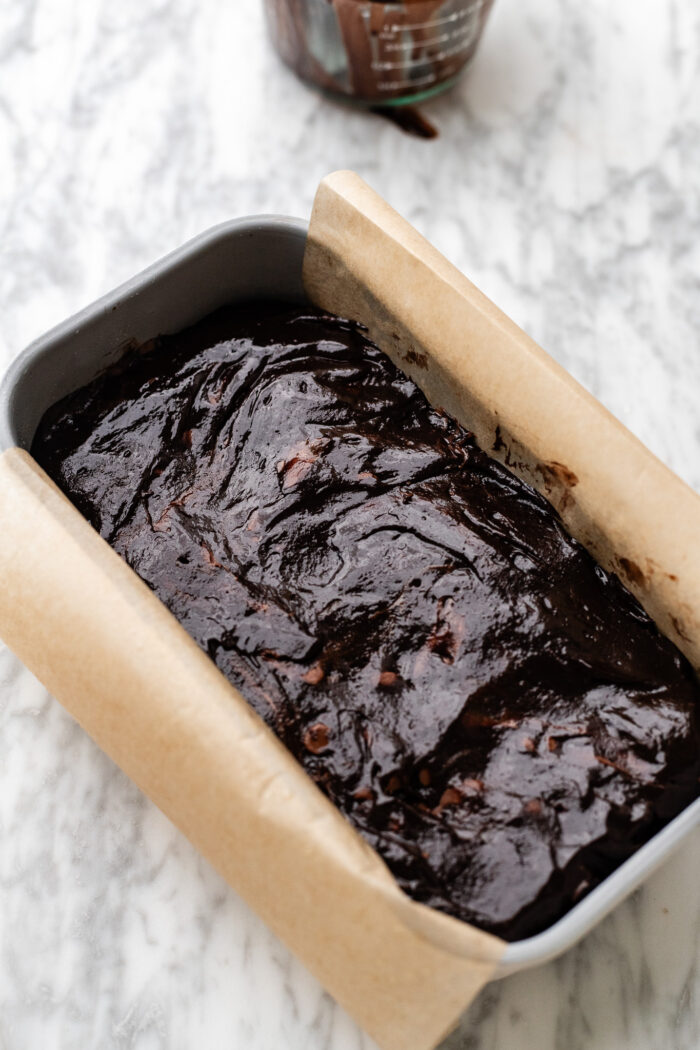 brownies before baking
