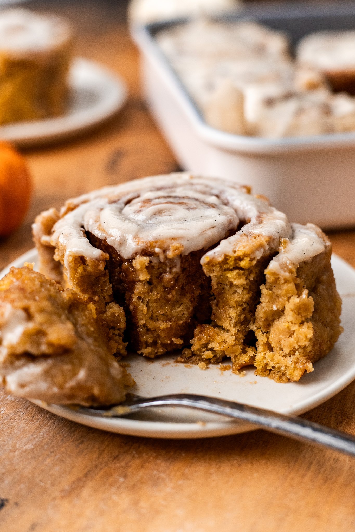 Ultra Soft Gluten Free Pumpkin Cinnamon Rolls No eggs! The Banana