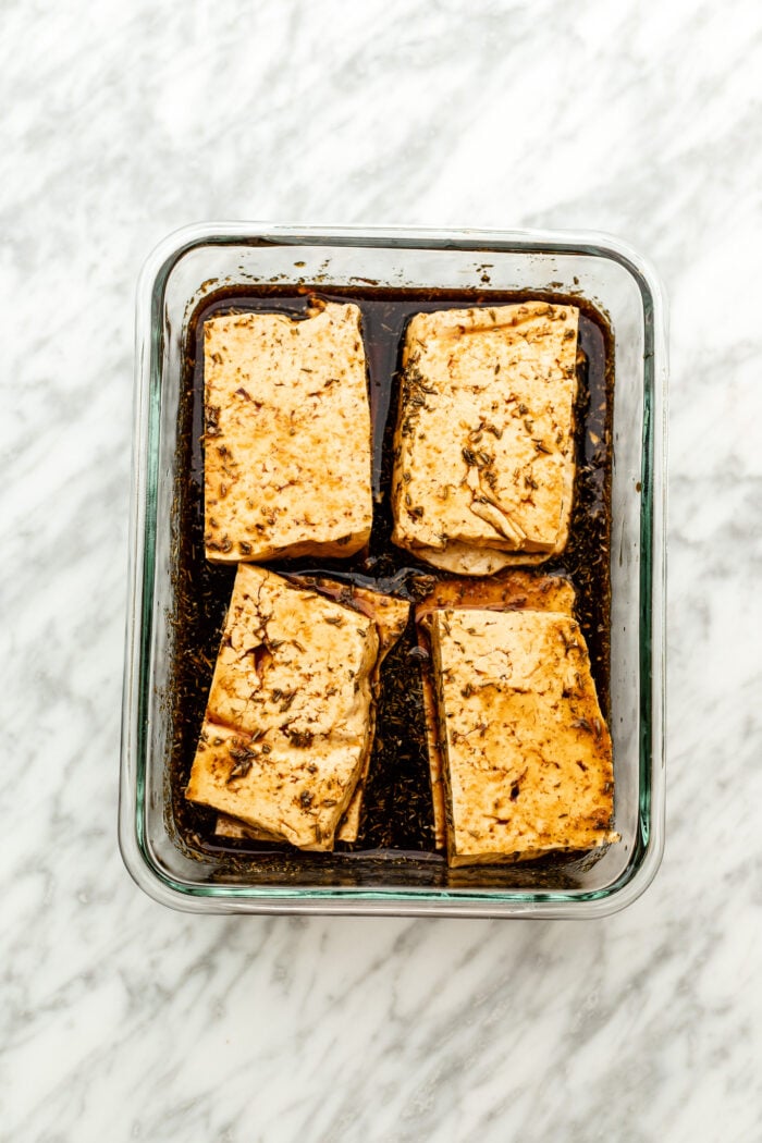 marinating tofu