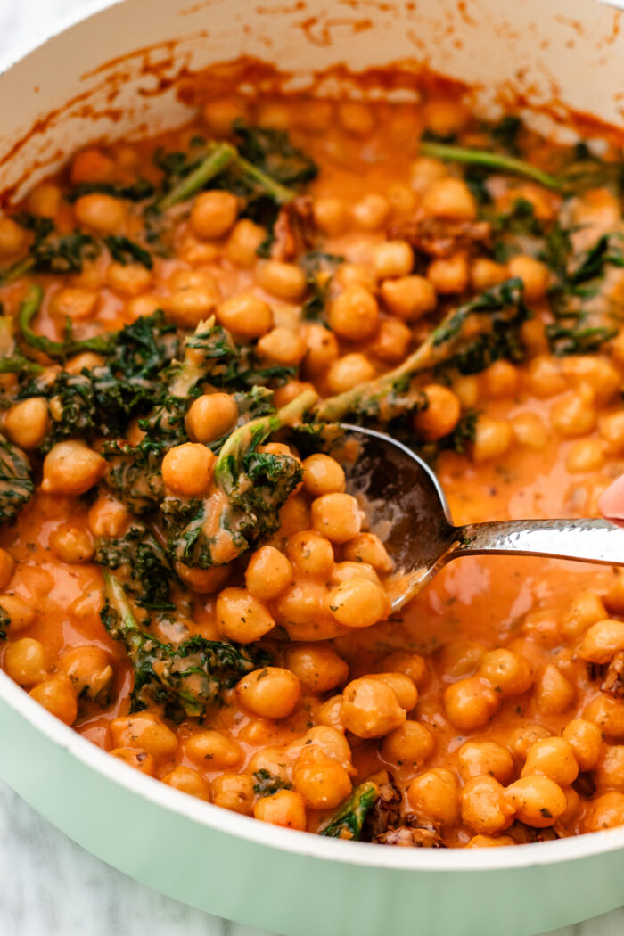 scooping the marry me chickpeas