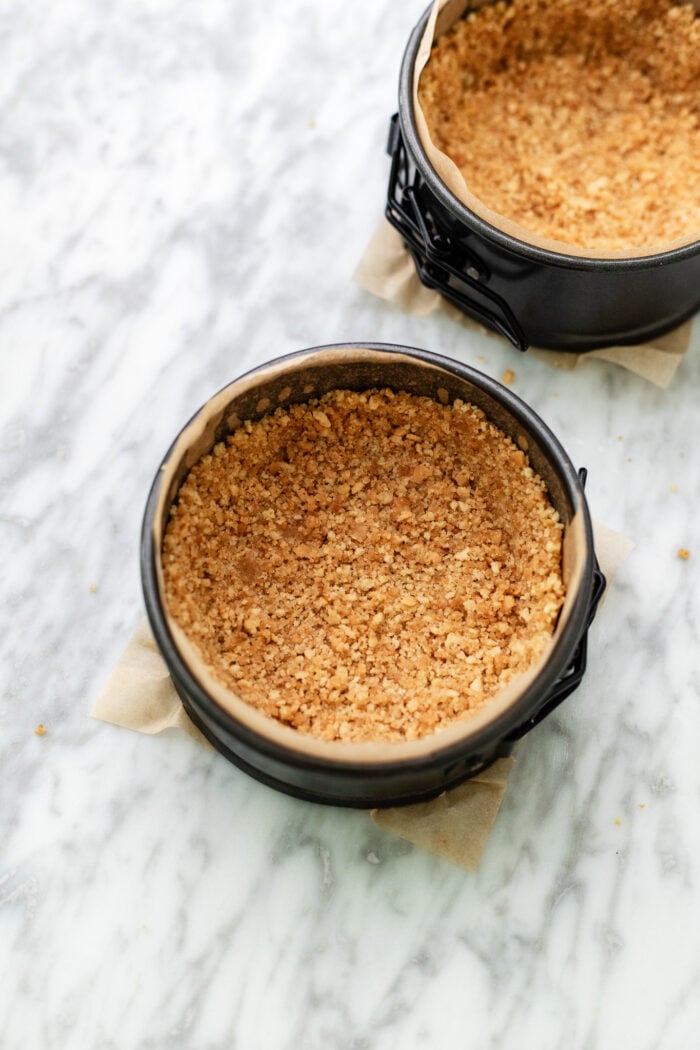 crusts in a pan