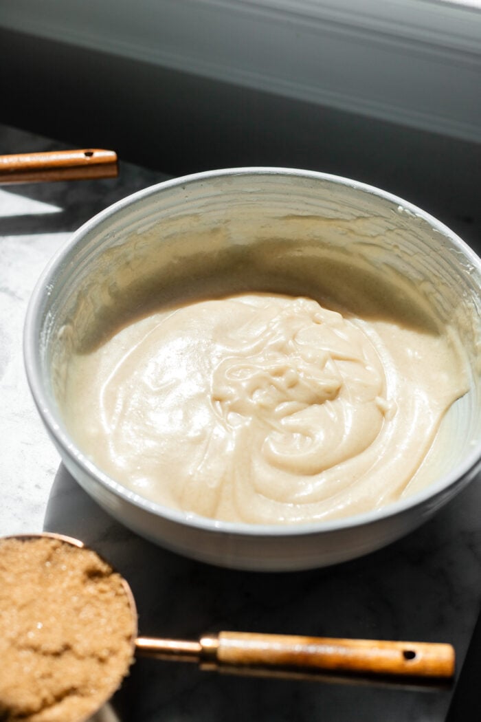 bowl of cheesecake batter
