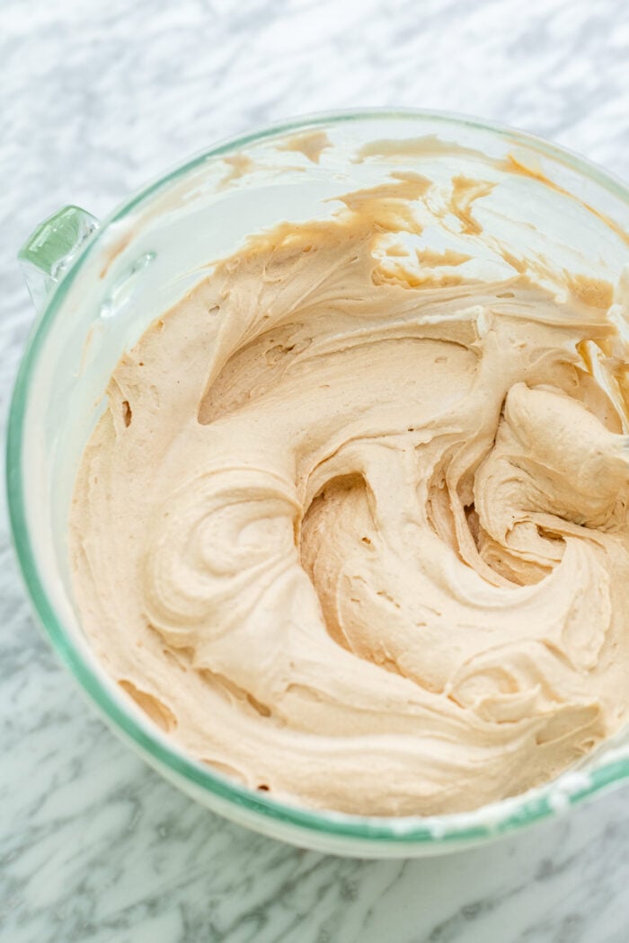 peanut butter mousse layer