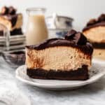 slice of peanut butter mousse cake