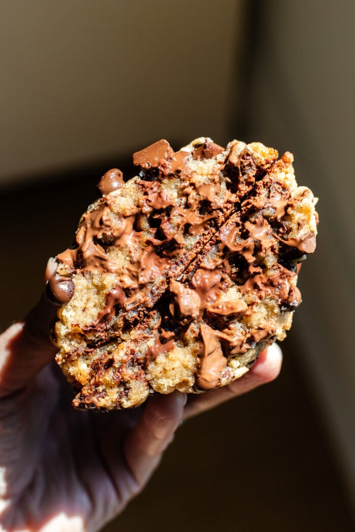 broken open cookie