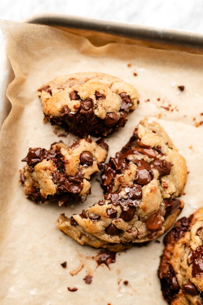 broken open cookie