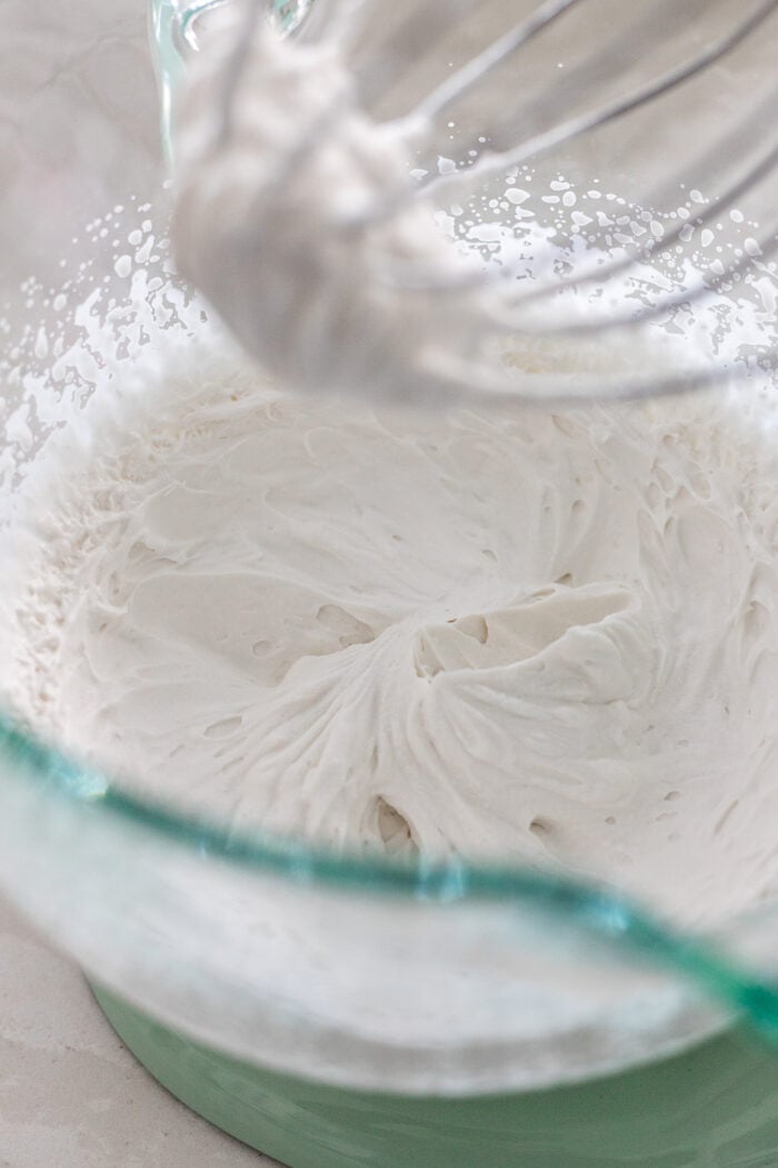 making the chocolate mousse