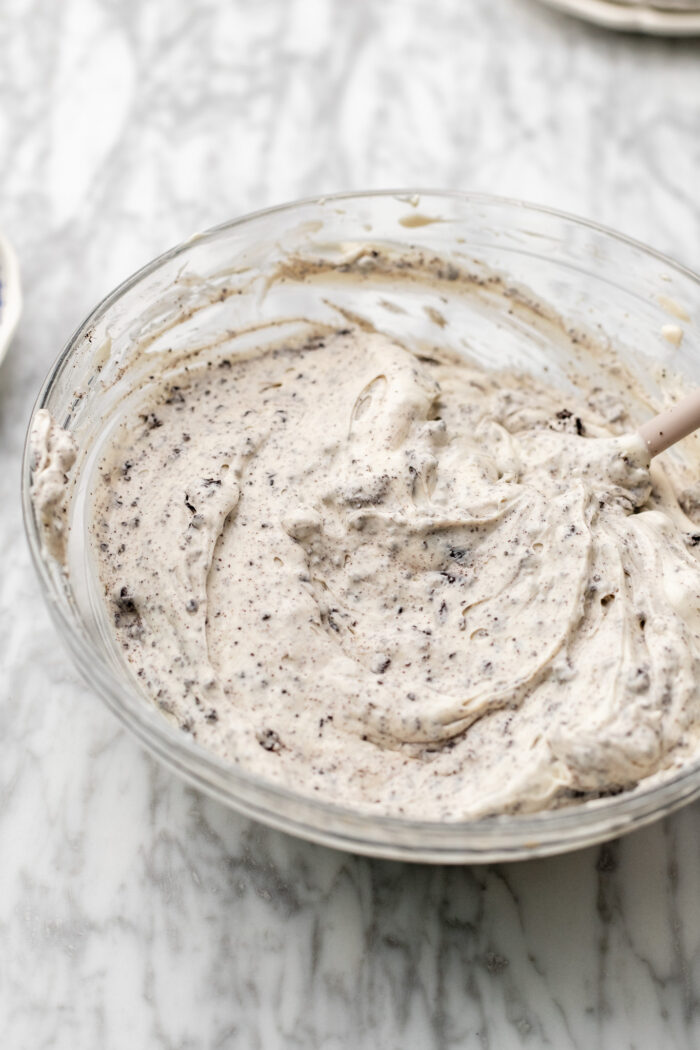 cheesecake batter in a bowl