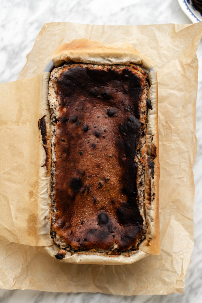 baked small batch oreo Basque cheesecake