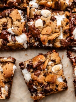 sliced cookie bars