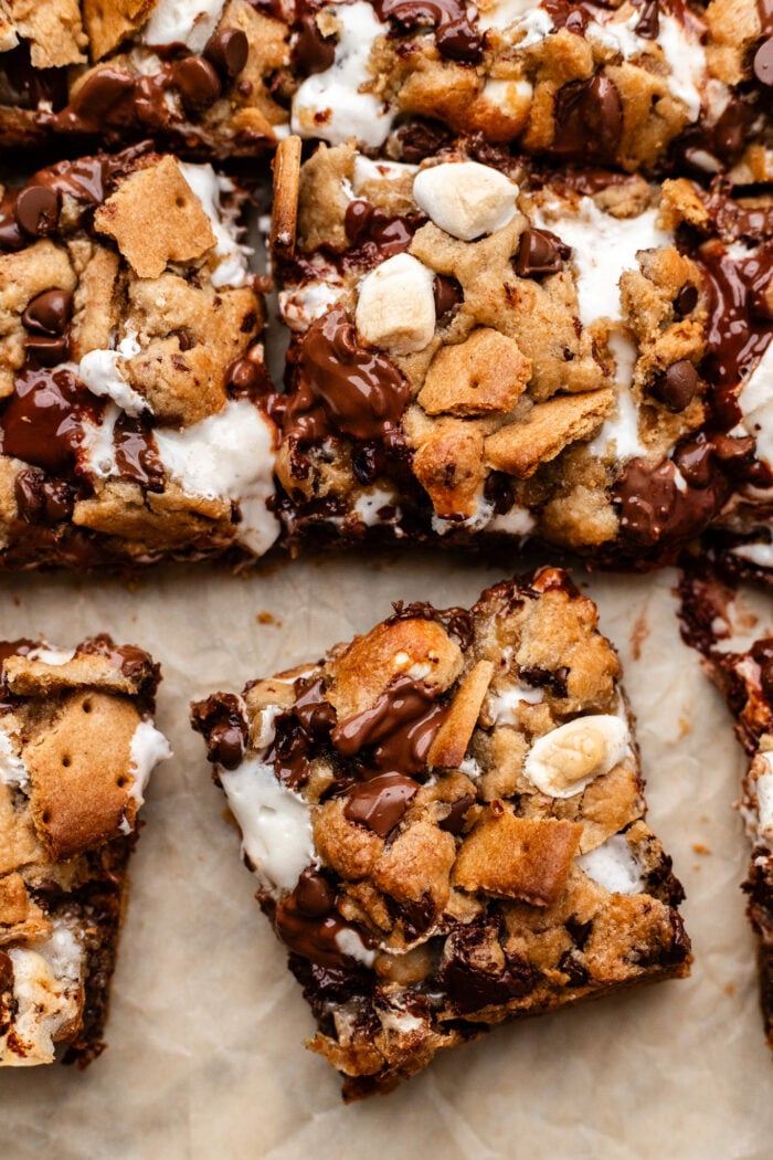 sliced cookie bars