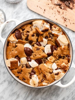 scoopable cookies in a dish