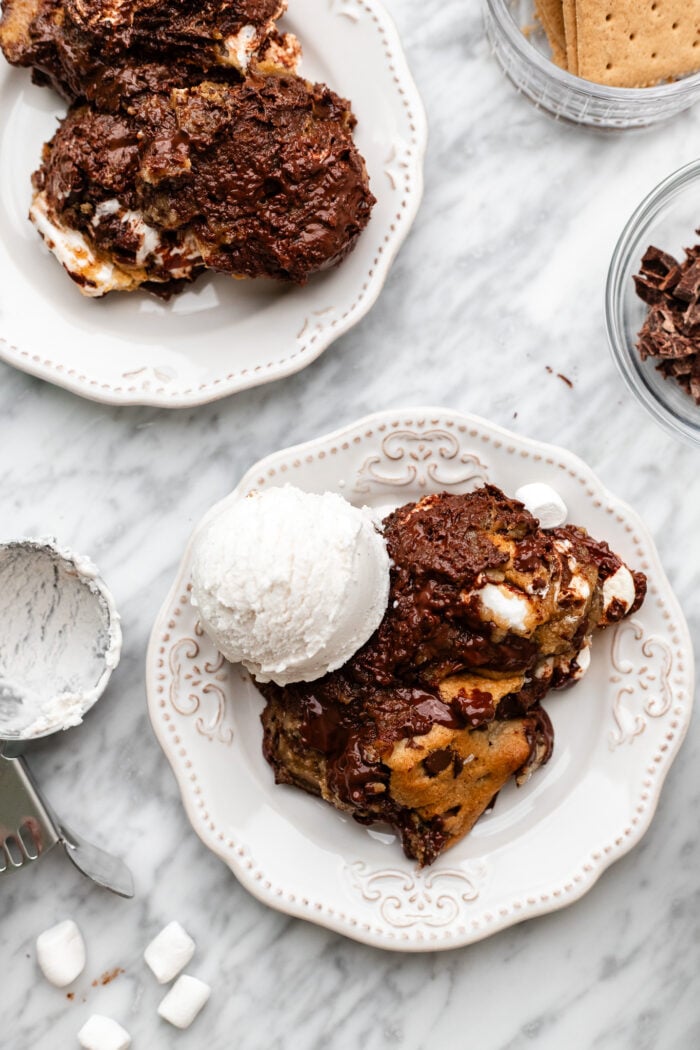 plate of scoopable cookie