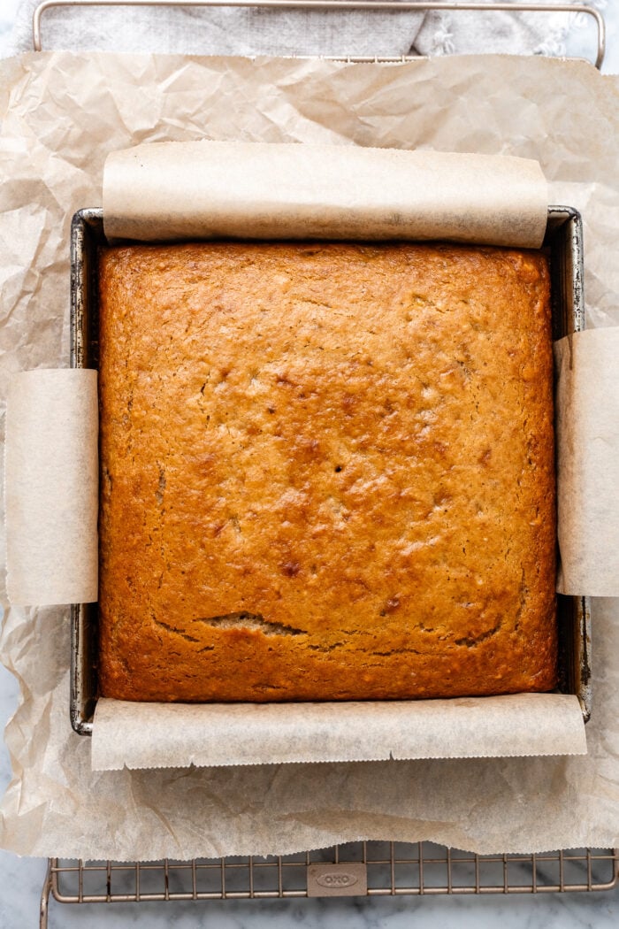 baked banana cake