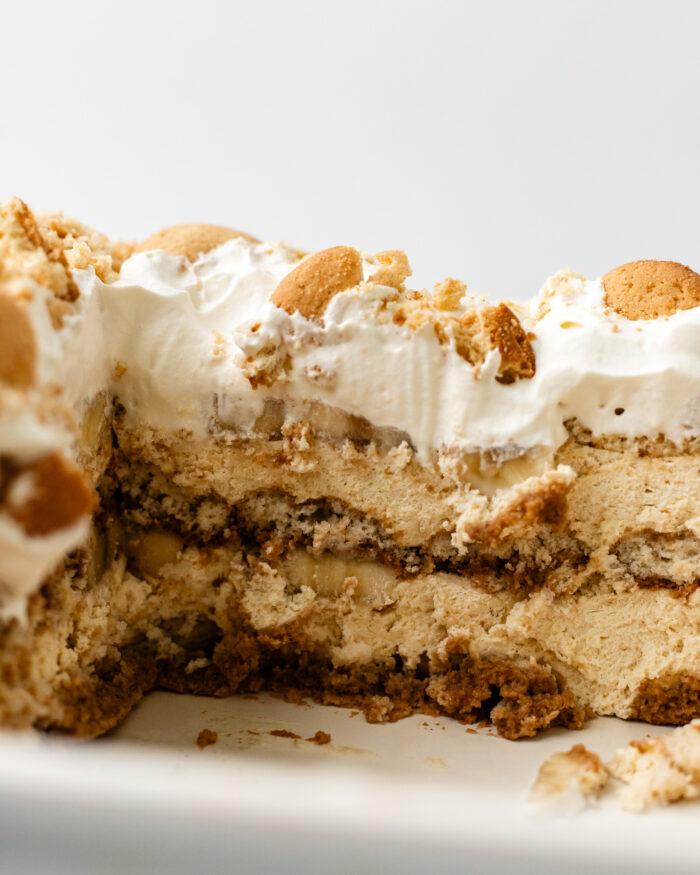 slice of banana pudding tiramisu