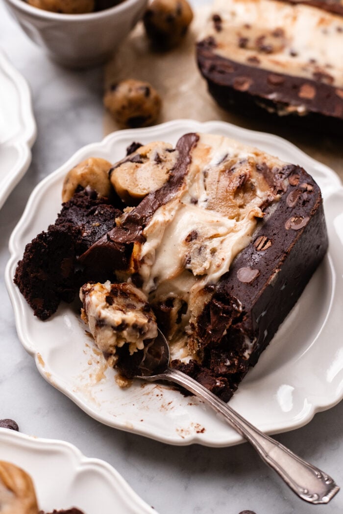 bitten vegan brookie Basque cheesecake