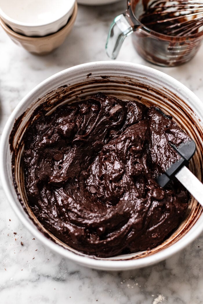 bowl of brownie batter