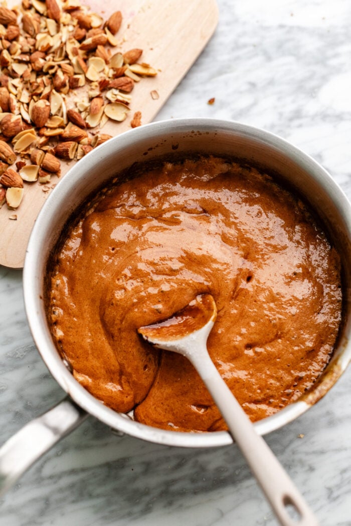 making the almond brittle
