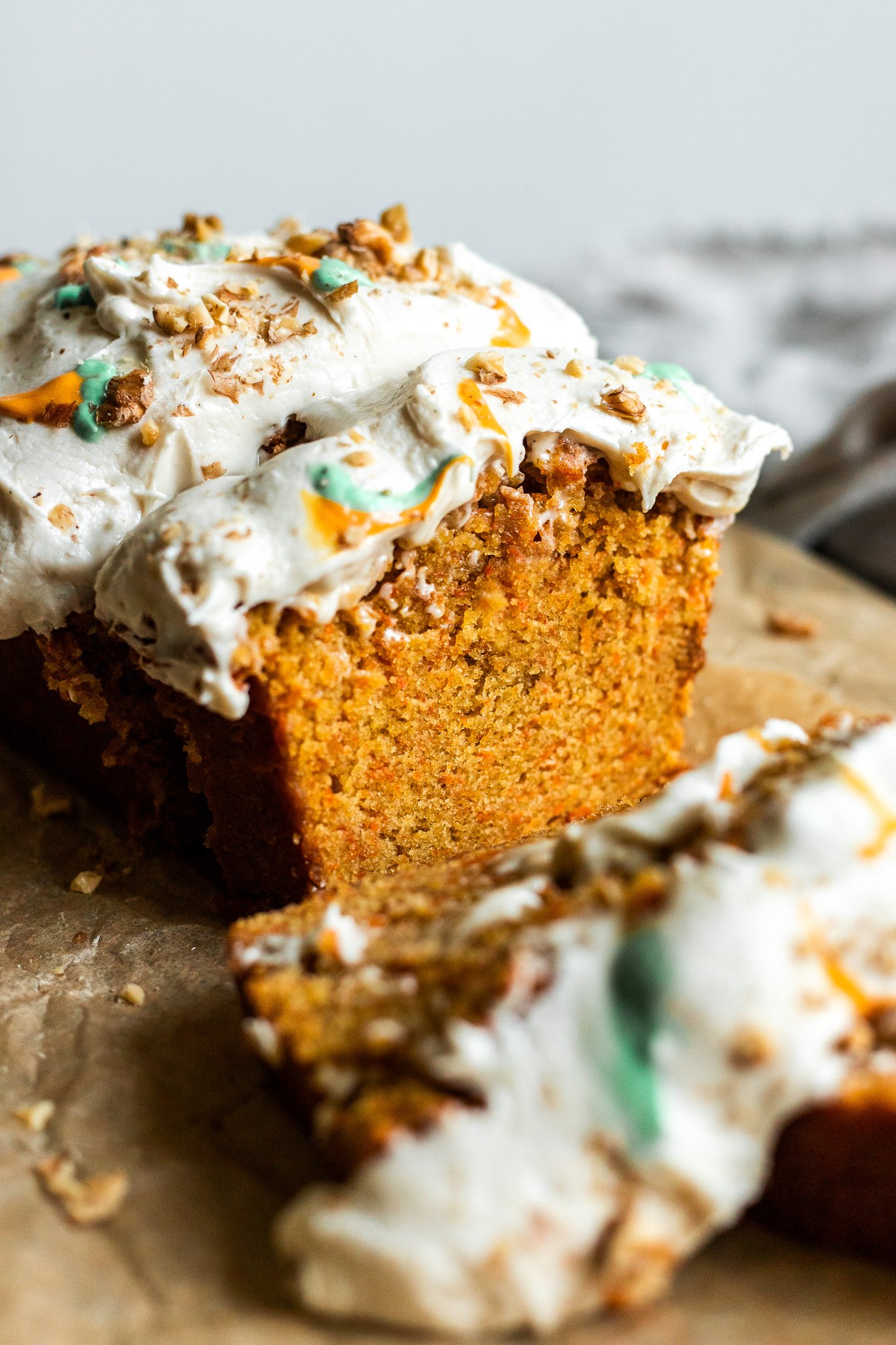 One Bowl MOIST Vegan Carrot Cake Loaf Recipe | The Banana Diaries
