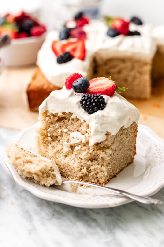 bitten sheet cake