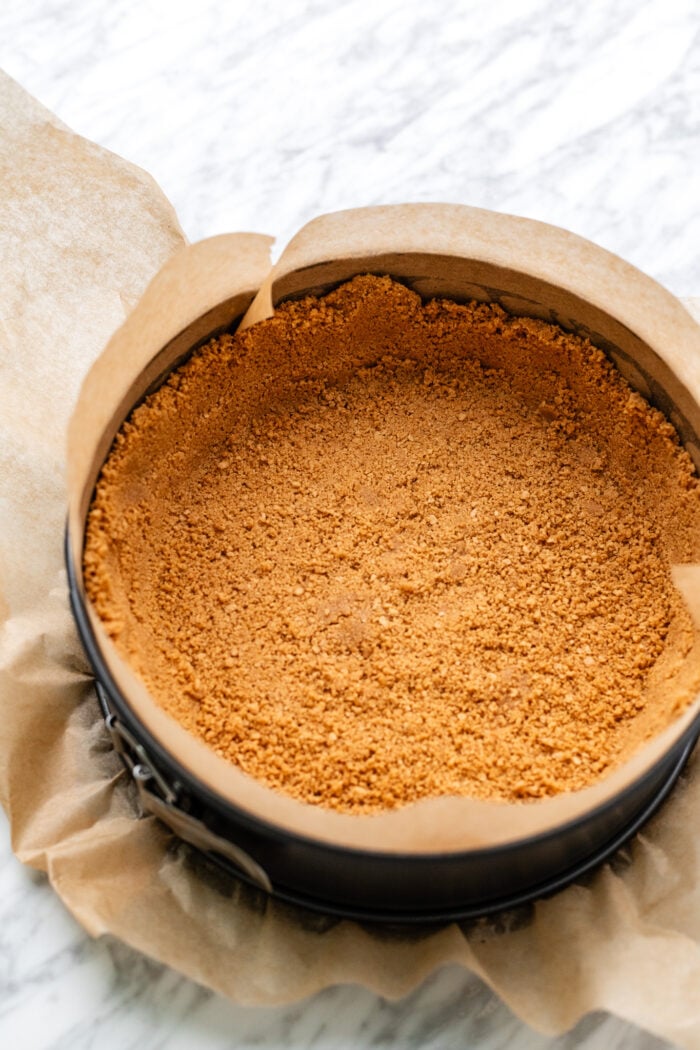 graham cracker crust baked