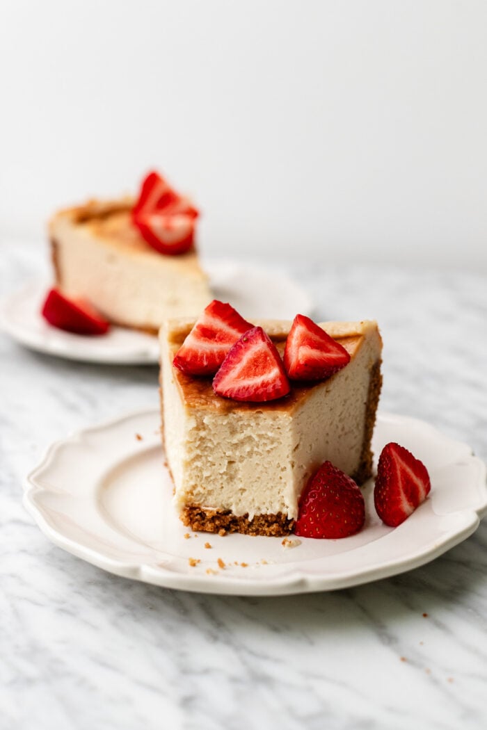 bitten cheesecake