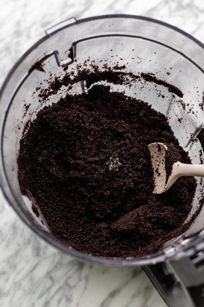 making the chocolate crust
