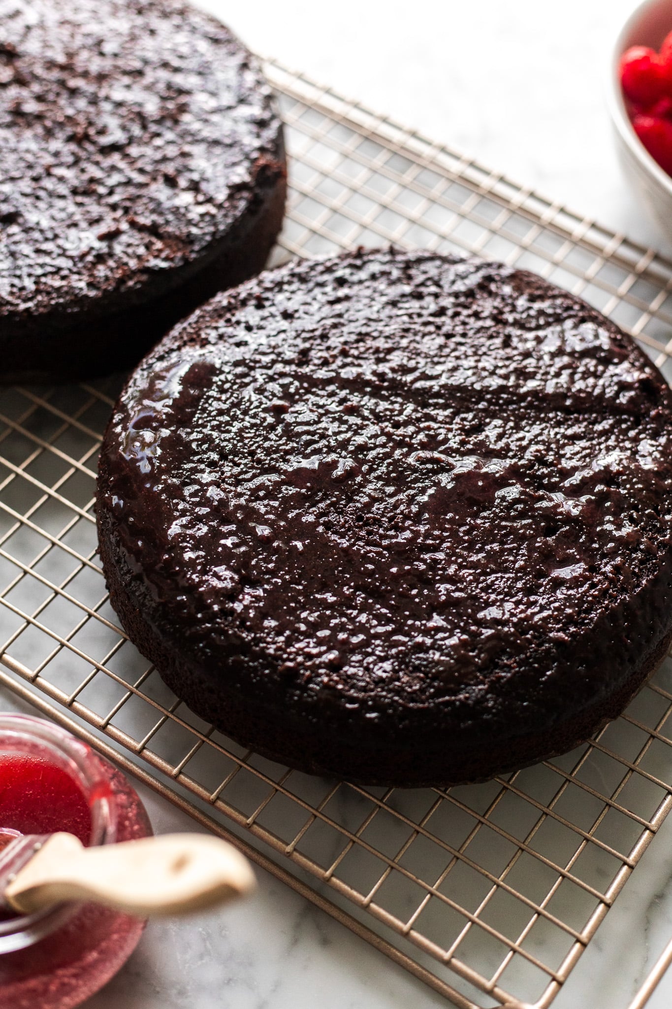 Unbelievably Vegan Chocolate Raspberry Fudge Cake | The Banana Diaries