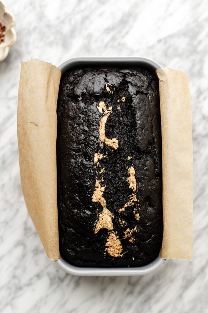 baked chocolate zucchini bread