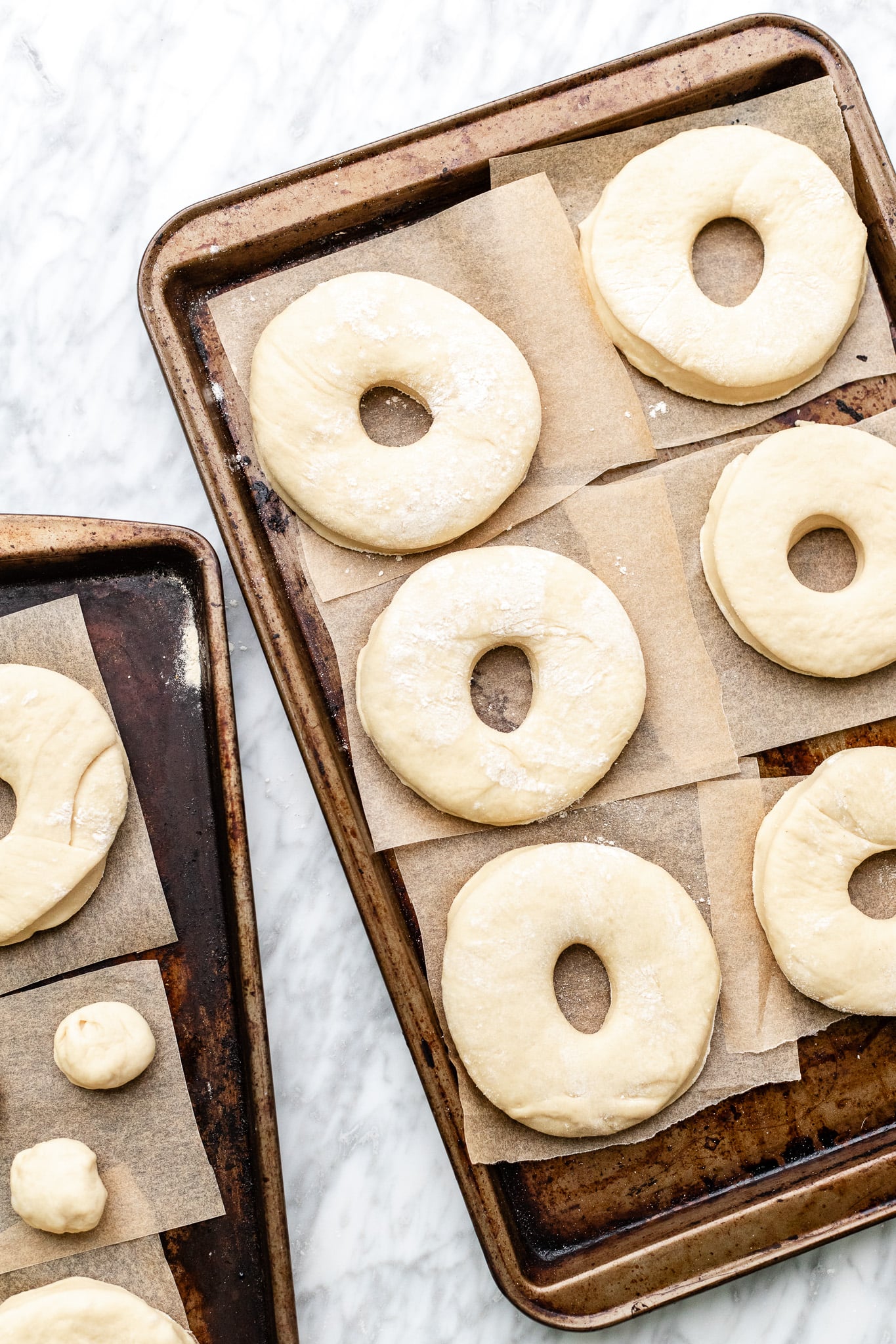 doughnuts proofing a second time