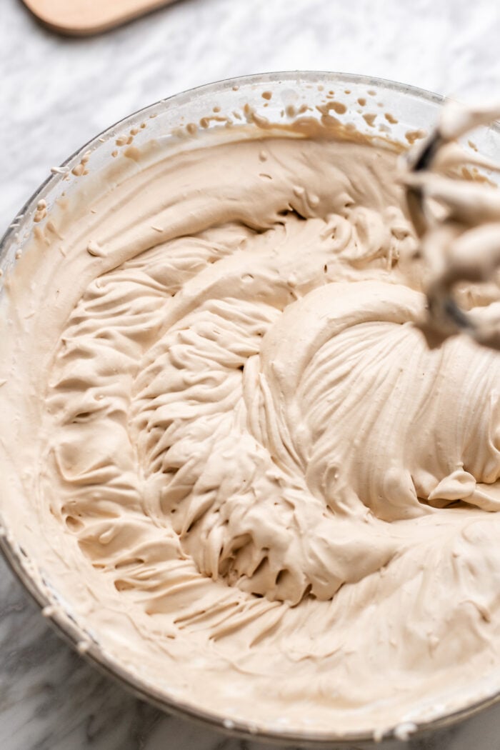 making the coffee ice cream