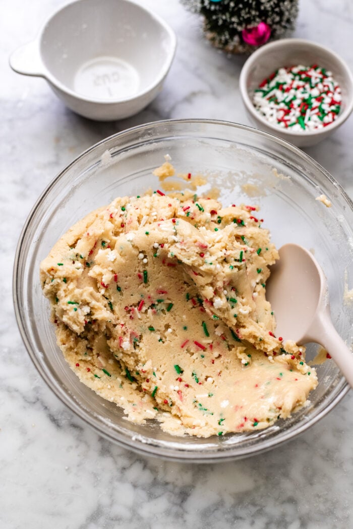 mixed sugar cookie dough