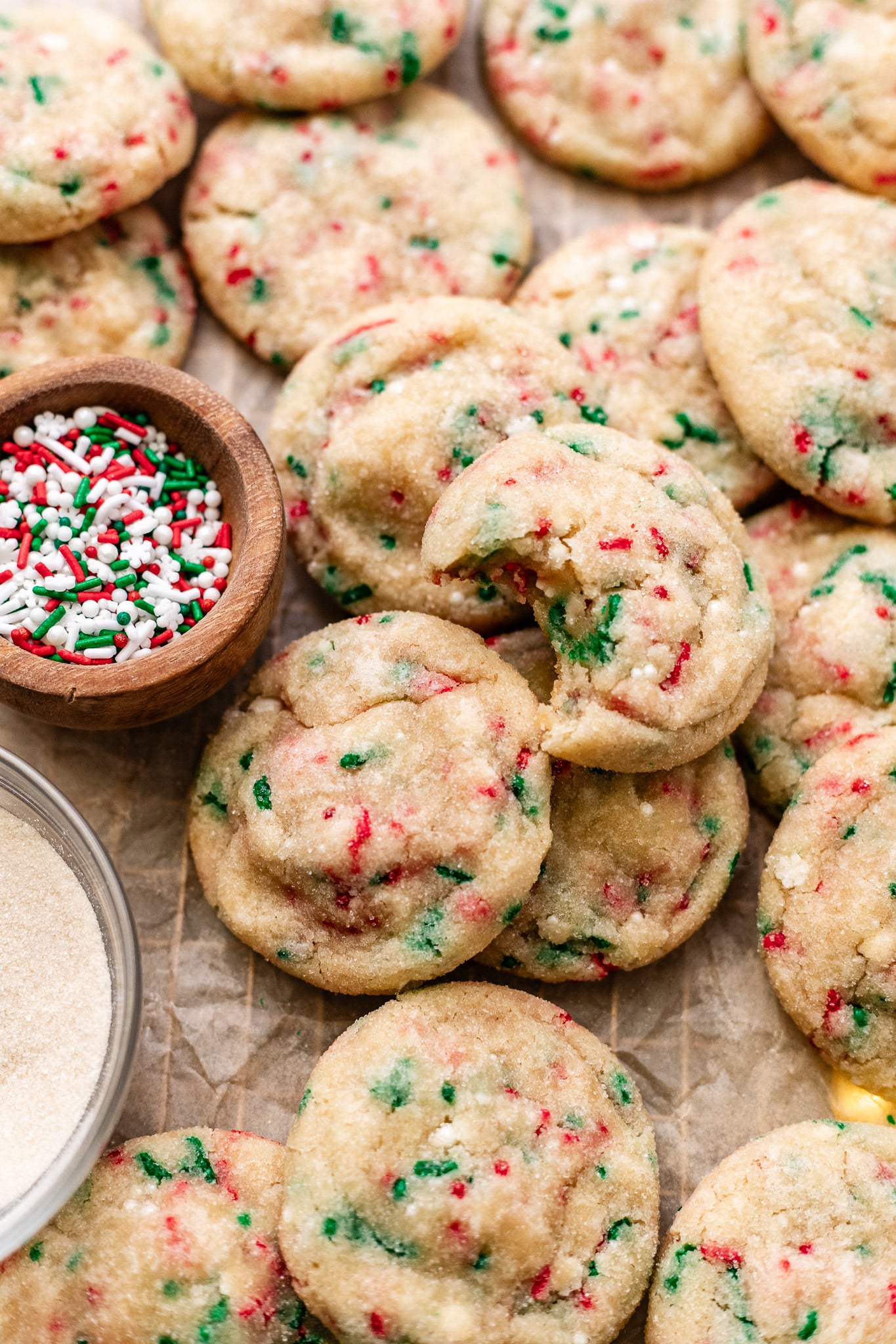 Easy Drop-Style Vegan Sugar Cookies with Sprinkles
