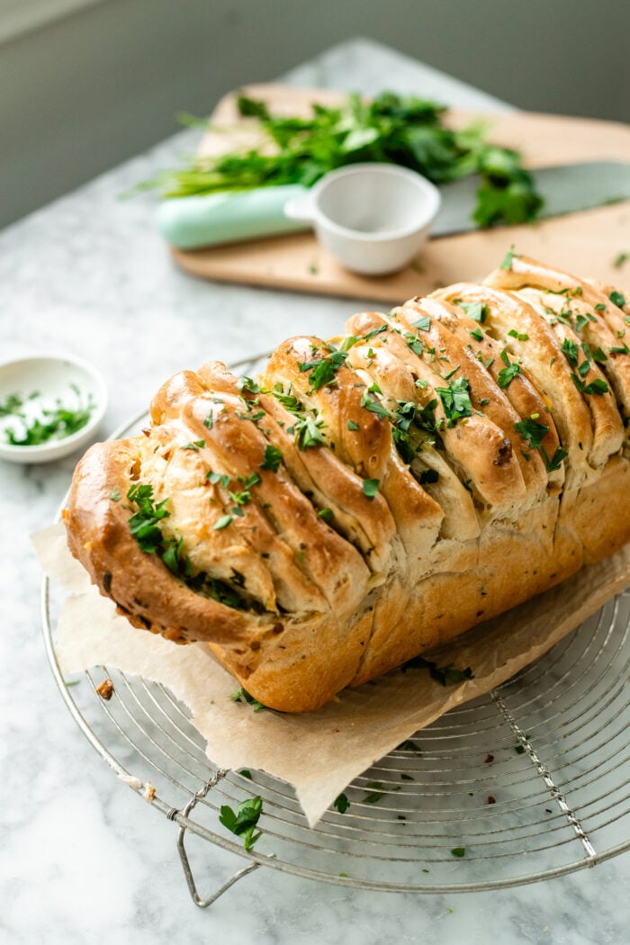 pull apart bread after baking