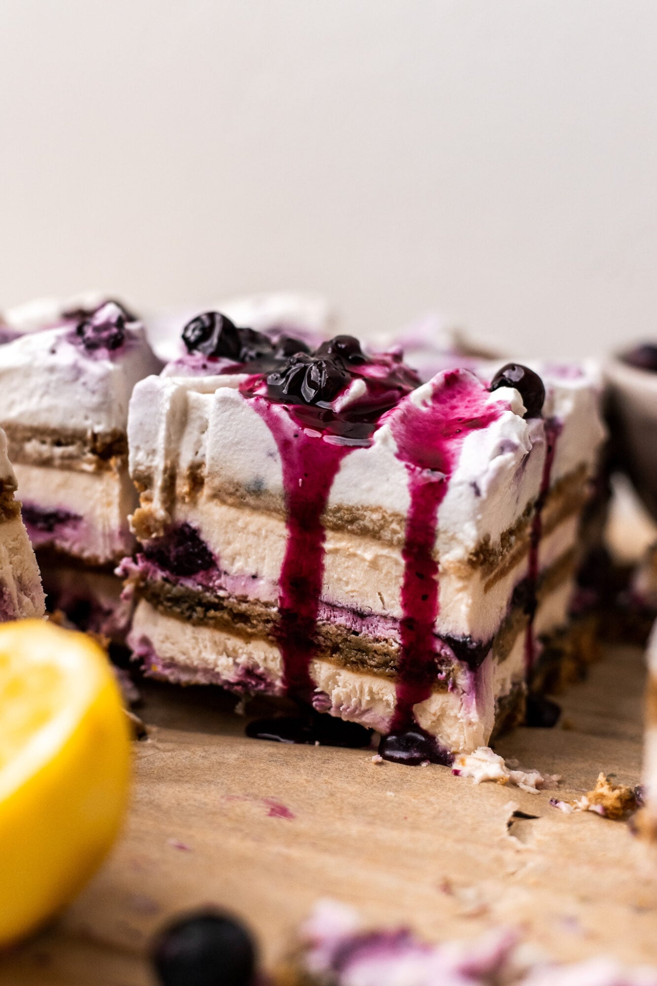 Blueberry Lemonade Icebox Cake