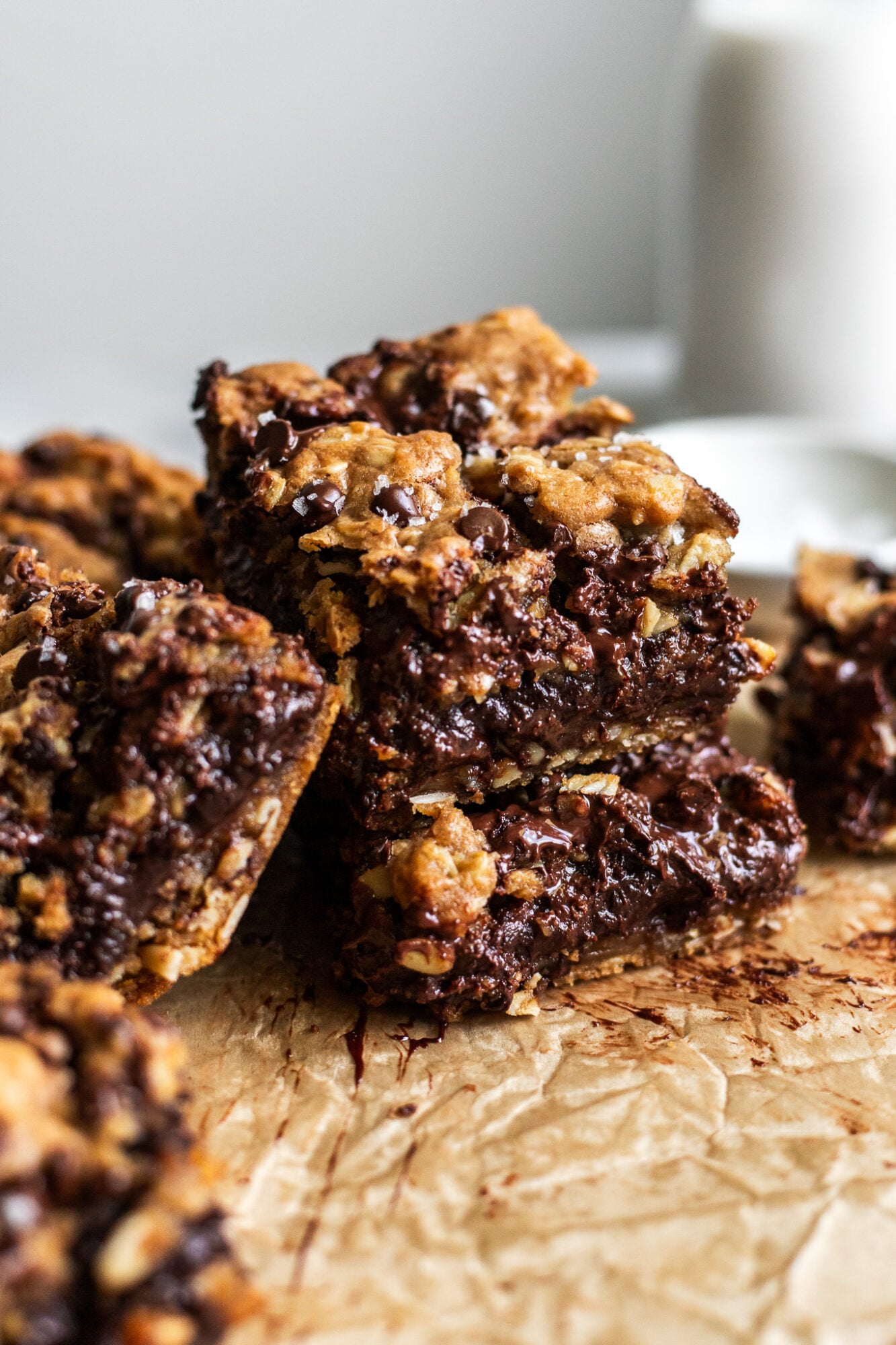 Small Batch Brown Butter Oatmeal Fudge Bars VEGAN The Banana Diaries Small batch brown butter oatmeal fudge bars vegan the banana diaries