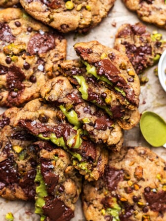 vegan pistachio butter cookies