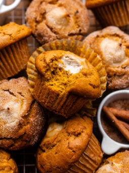 bitten vegan pumpkin muffin