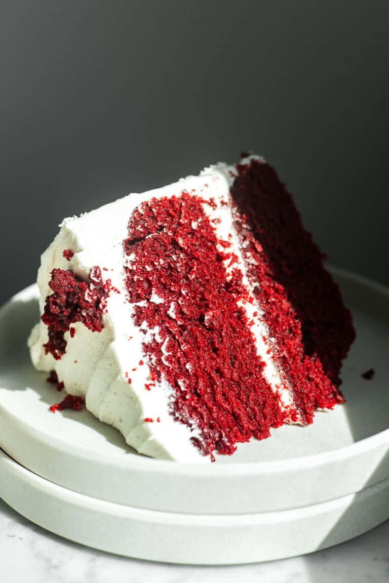 One Bowl MOIST Vegan Red Velvet Cake with Cream Cheese Frosting | The ...