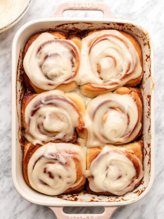 small batch cinnamon rolls baked