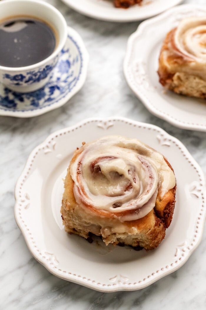 cinnamon rolls on a plate
