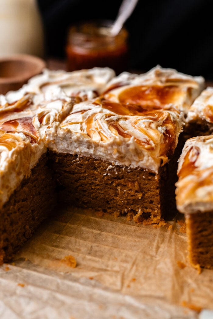 slices of sweet potato cake