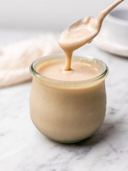 jar of sweetened condensed milk