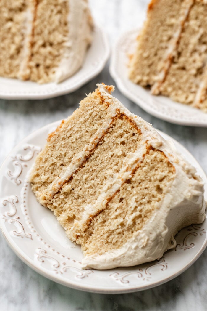 slices of vegan cake