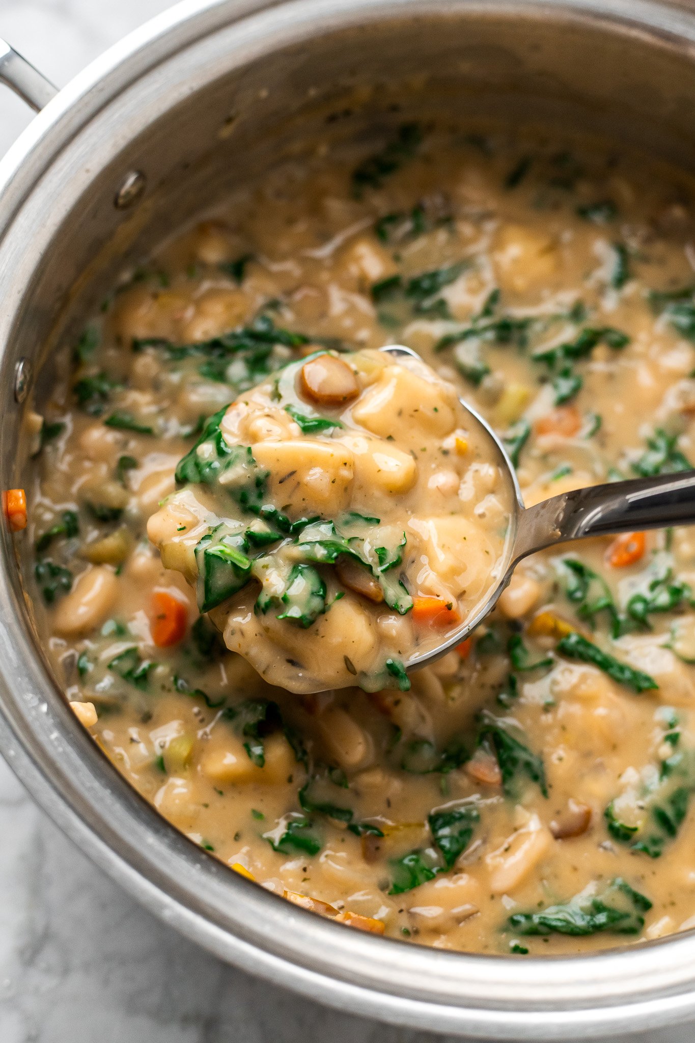 30 Minute Creamy Vegan Gnocchi Soup No Coconut Milk! The Banana Diaries