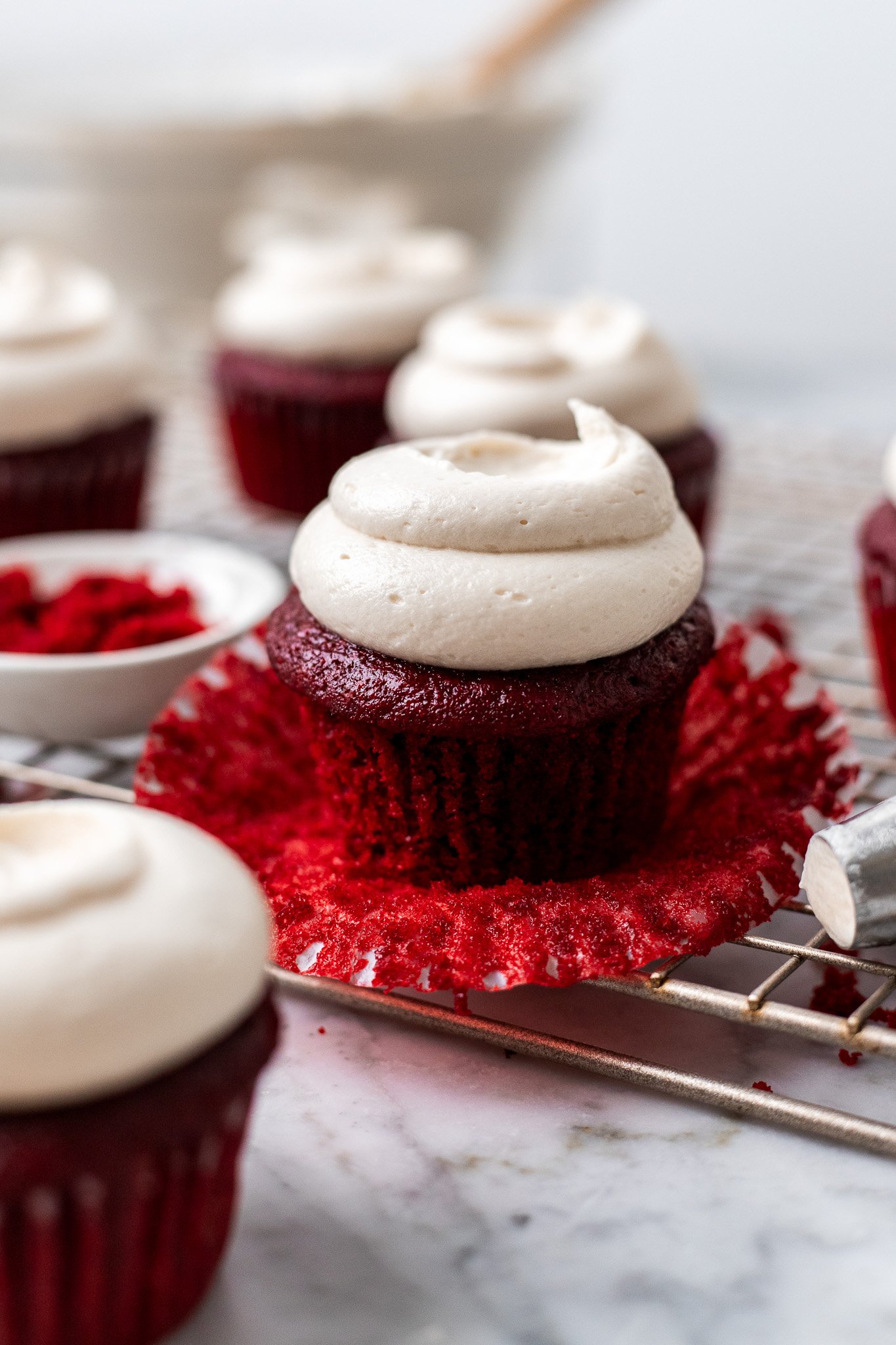 One Bowl MOIST Vegan Red Velvet Cupcakes - Small Batch Recipe! | The