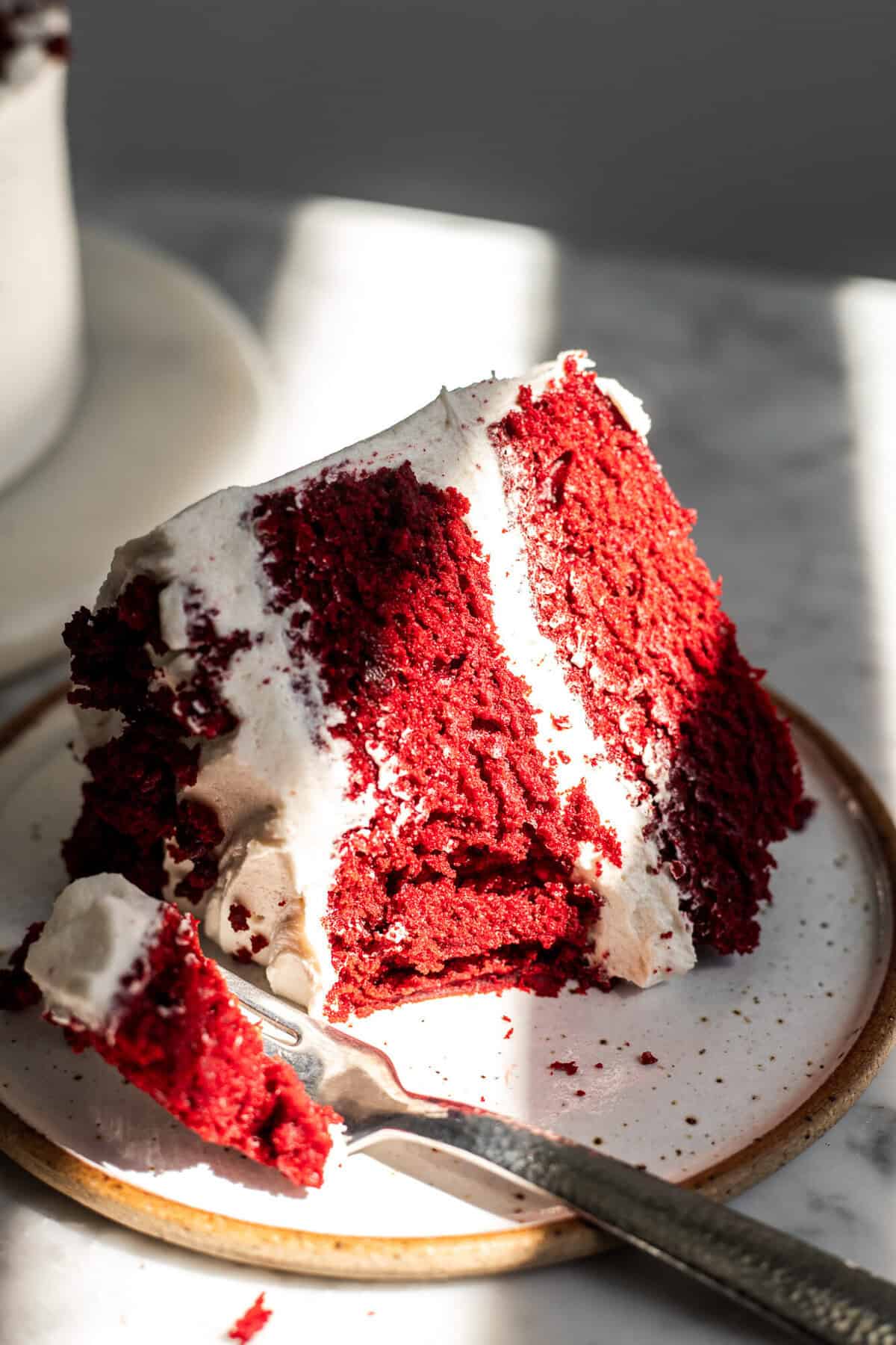 One Bowl MOIST Vegan Red Velvet Cake with Cream Cheese Frosting | The ...