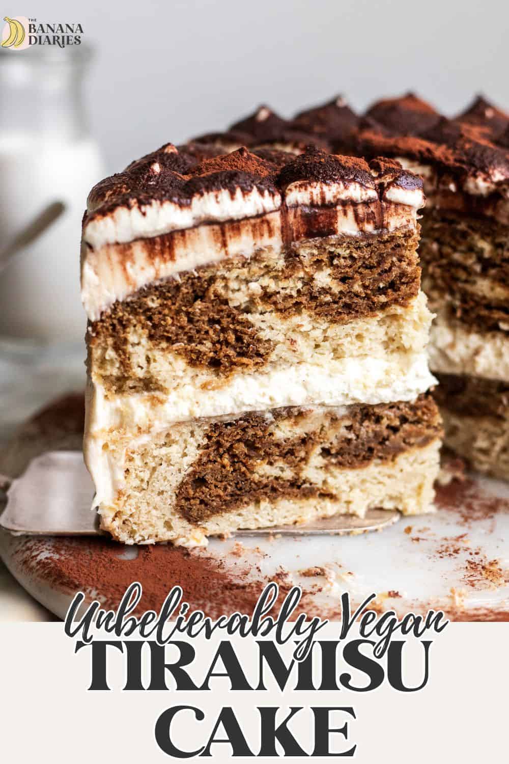 MOIST Vegan Tiramisu Cake with Dairy Free Mascarpone Filling | The ...
